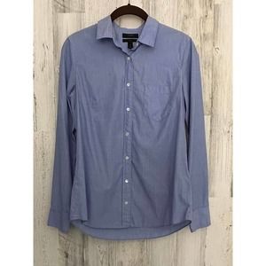 J Crew Womens Blue Chambray Shirt Size 4 Boy Fit
